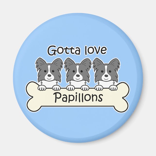 Tre papilloner magnet (Framsidan)