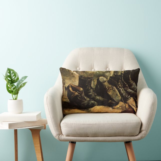 Tre par skor av Vincent van Gogh Lumbarkudde (Stol)
