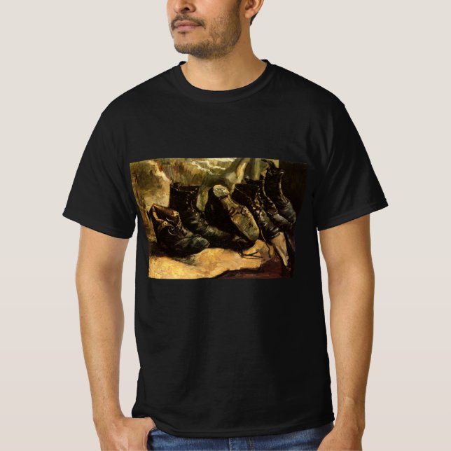 Tre par skor av Vincent van Gogh T Shirt (Framsida)