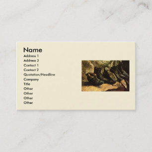 Tre par skor av Vincent van Gogh Visitkort