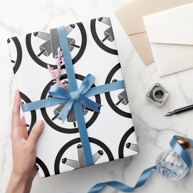Tre paraplyer, förskjutna i cirkel presentpapper (Gifting)