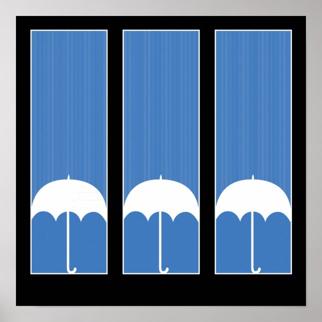 Tre paraplyer poster (Framsidan)