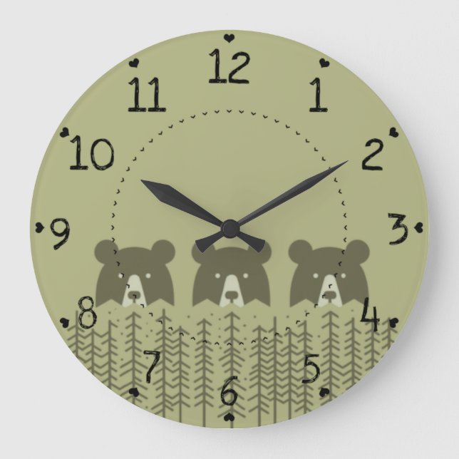 Tre päron i Skogen Stor Klocka (Framsida)