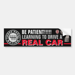 TRE PEDAL NATION BUMPER STICKER BILDEKAL