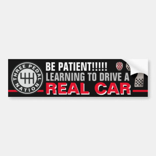 TRE PEDAL NATION BUMPER STICKER BILDEKAL