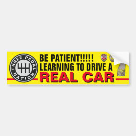 TRE PEDAL NATION BUMPER STICKER BILDEKAL