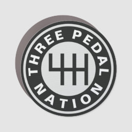 TRE PEDAL NATION Car Magnet