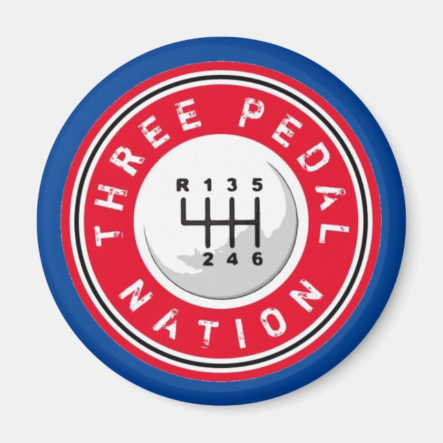 TRE PEDAL NATION Magnet (Framsidan)