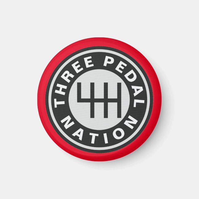 TRE PEDAL NATION Magnet (Framsidan)