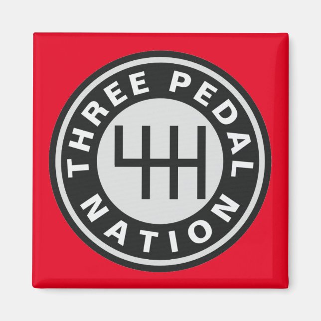 TRE PEDAL NATION Magnet (Framsidan)