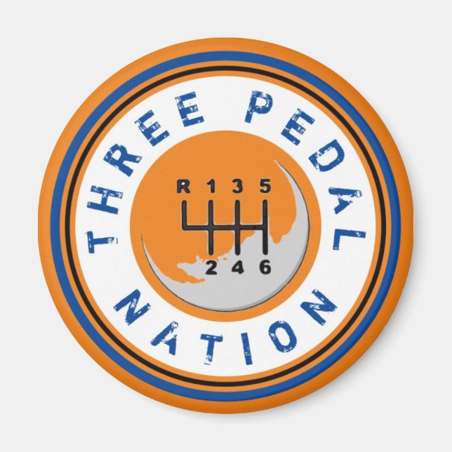 TRE PEDAL NATION Magnet (Framsidan)