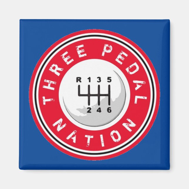 TRE PEDAL NATION Magnet (Framsidan)