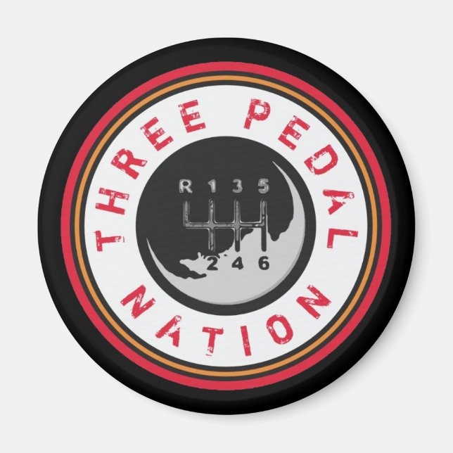 TRE PEDAL NATION Magnet (Framsidan)