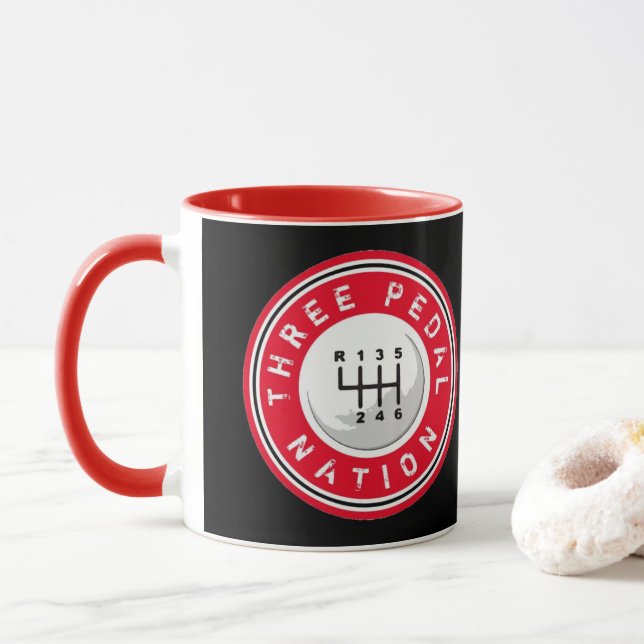 TRE PEDAL NATION Mugg (Med munk)