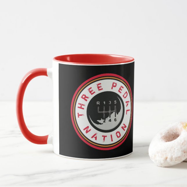TRE PEDAL NATION Mugg (Med munk)