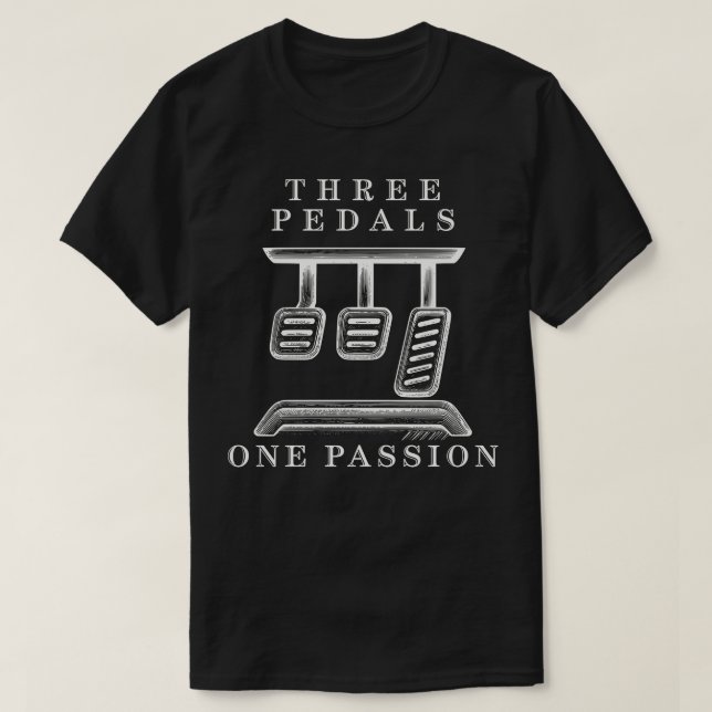Tre pedaler en passion t shirt (Design framsida)