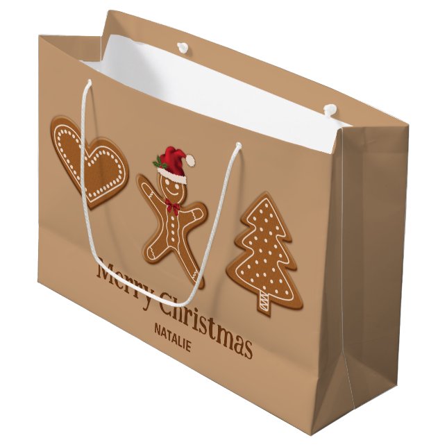 Tre pepparkaks jul cookie former & text (Framsidan Vinklad)