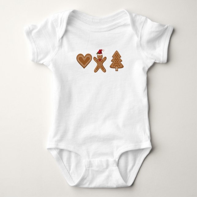 Tre pepparkaksjul cookieformer t shirt (Framsida)