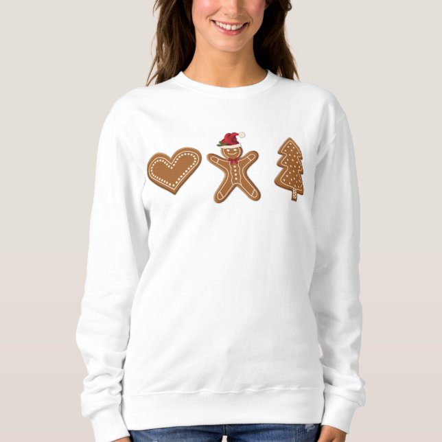 Tre pepparkaksjul cookieformer t shirt (Framsida)