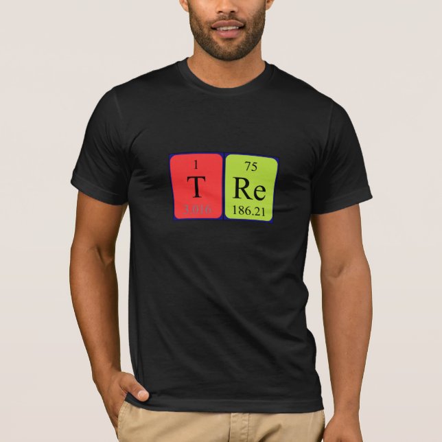 Tre periodiska skjorta bord namn tee shirt (Framsida)
