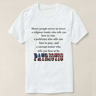 Tre personer kan aldrig lita på: t shirt