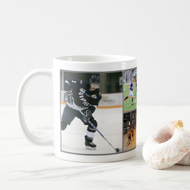 Tre Photo Best Pappa i hela världen Kaffemugg (Med munk)