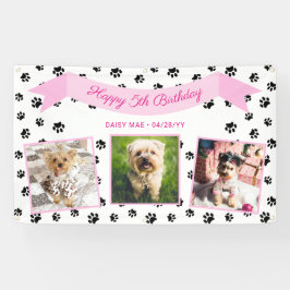 Tre Photo Black Tass avtryck Rosa Pet Birthday