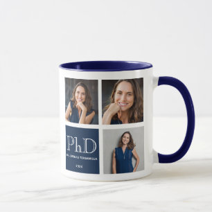 Tre Photo Blue PhD Studenten Mugg