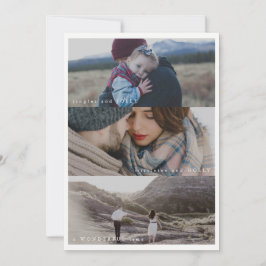 Tre Photo Glad helg Julkort