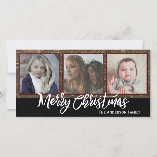 Tre Photo God jul Julkort (Framsida)