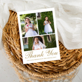 Tre Photo Greenery First Communion Tack Kort