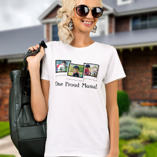 Tre Photo Mors dag Personlig T-Shirt