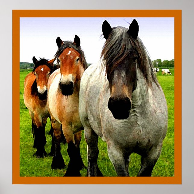 Tre ponnyer poster (Framsidan)