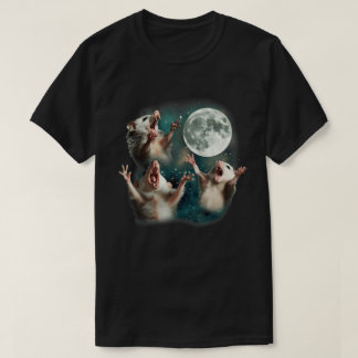 Tre Possum Måne Meme T Shirt