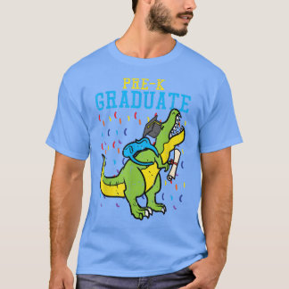 Tre PreK Student förra dagen, Studenten Dinosaur B T Shirt
