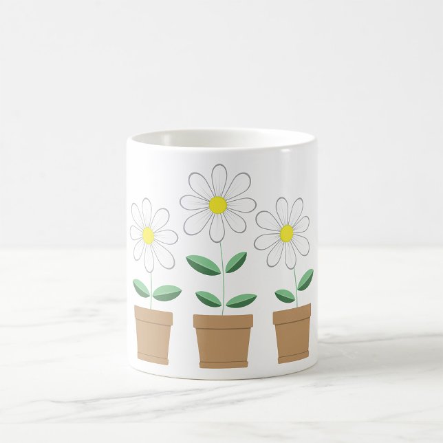 Tre prickade Daisy Kaffemugg (Skapare uppladdad)