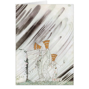Tre prinesser i Blue Mountain av Kay Nielsen Hälsningskort
