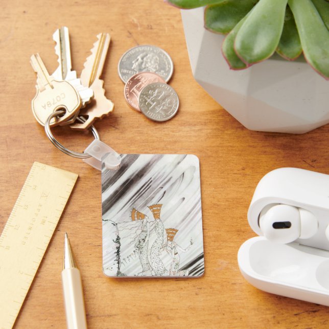 Tre prinesser i Blue Mountain av Kay Nielsen Nyckelring (Skrivbord)