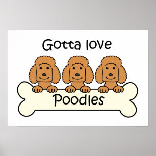 Tre pudlar poster