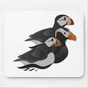 Tre Puffin Simma Tävling Musmatta