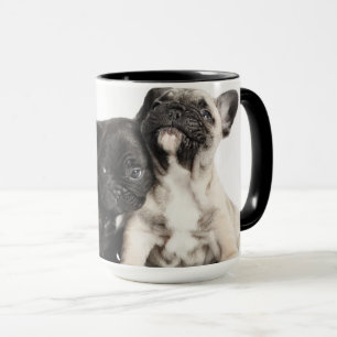 Tre Pug-valpar Mugg