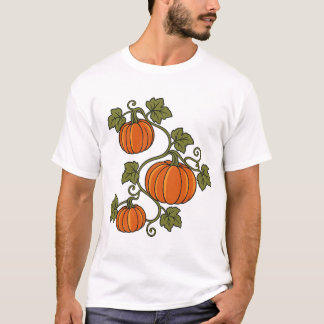 Tre pumpor på en böjd stjälk t shirt