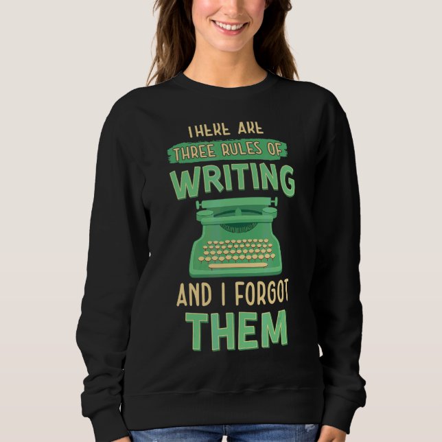 Tre Regler av skrivande Bok-skrivprogramsförfattar T Shirt (Framsida)