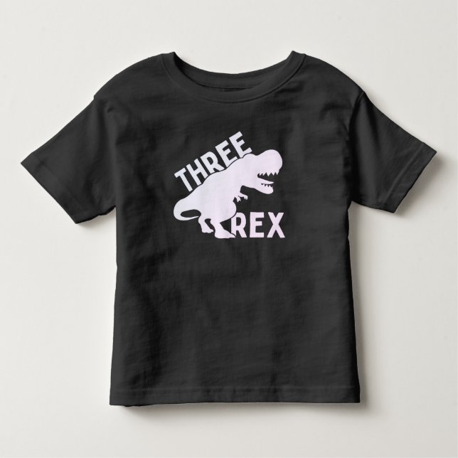 Tre Rex 3: e födelsedag, 3 år gamla Bab T Shirt (Framsida)