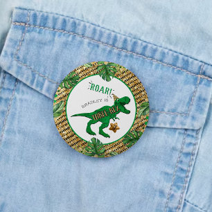 Tre-Rex Dinosaur 3:e födelsedagspartiets fördel Knapp