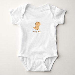 Tre Rex Söta Dino Pun – Rolig Kawaii Dinosaurie T Shirt