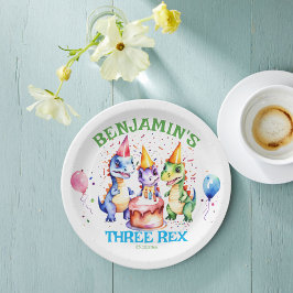 Tre rex söta dinosaurier-födelsedagskalender