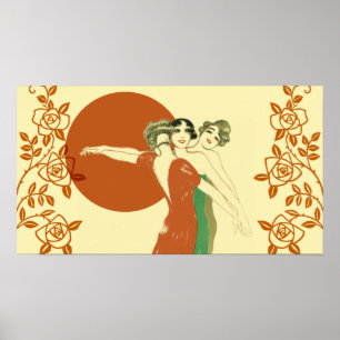 TRE RO, Art Deco Dam: SOMMER SUNSHINE Poster