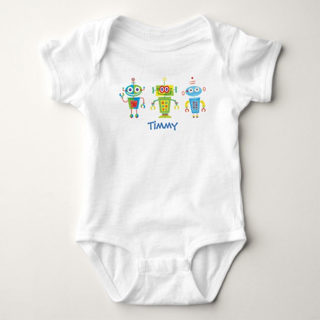 Tre robotar t-shirt (Framsida)