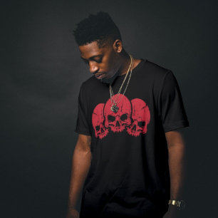 Tre röda skal t shirt